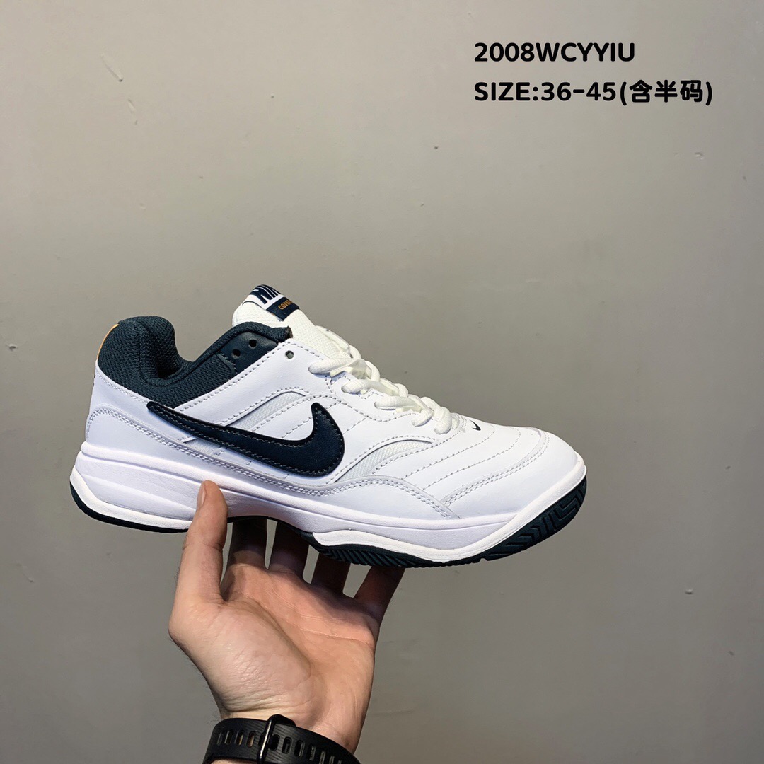 2020 Nike Court Lite 2 White Black Running Shoes - Click Image to Close